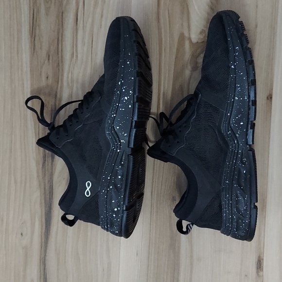 Infinity by Cherokee Women's Fly Black Speckled Athletic Lace Up Shoes - Picture 7 of 7